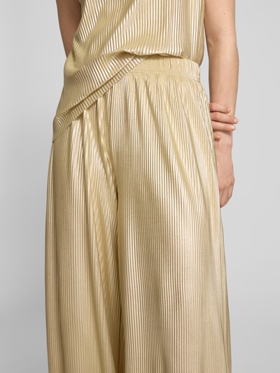 B.Young Broek met plissévouwen en elastische band, model 'PILLE' Goud gemêleerd - 3