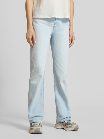 Calvin Klein Jeans Straight Fit Jeans aus Baumwoll-Mix Hellblau 4