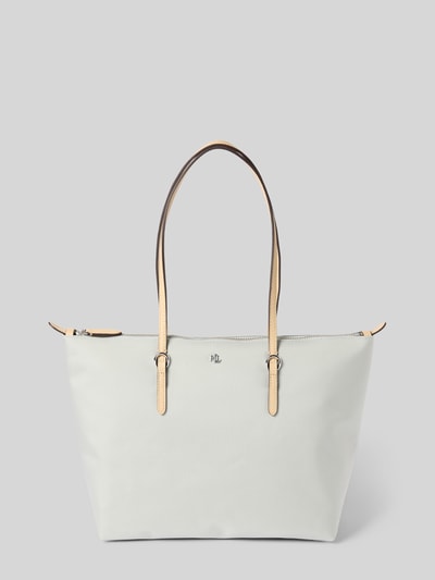 Lauren Ralph Lauren Shopper mit Strukturmuster Modell 'KEATON' Hellblau 2