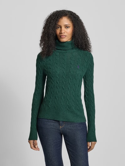 Polo Ralph Lauren Strickpullover mit Label-Stitching Gruen 4