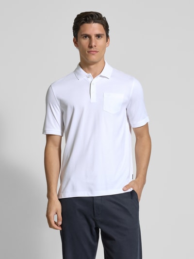 bugatti Poloshirt mit Brusttasche Weiss 4