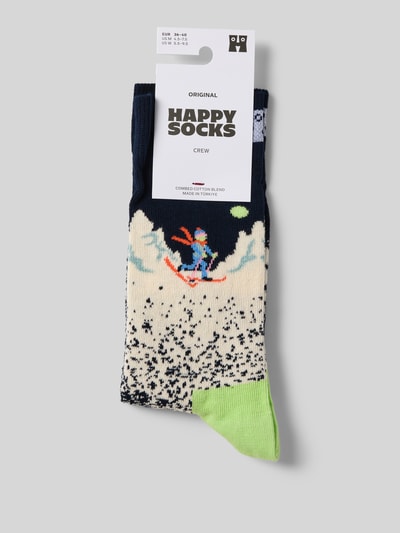Happy Socks Sokken in een all-over look model 'Snowy Night' Donkerblauw - 3