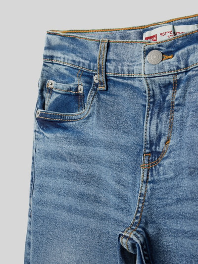 Levi’s® Kids Straight Fit Jeans im 5-Pocket-Design Blau 2