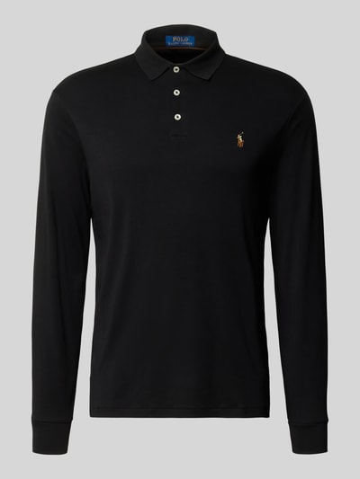 Polo Ralph Lauren Slim Fit Poloshirt aus reiner Baumwolle Black 1