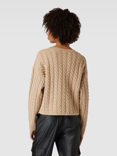 Levi's® Strickpullover mit Zopfmuster Modell 'RAE' Stein 5