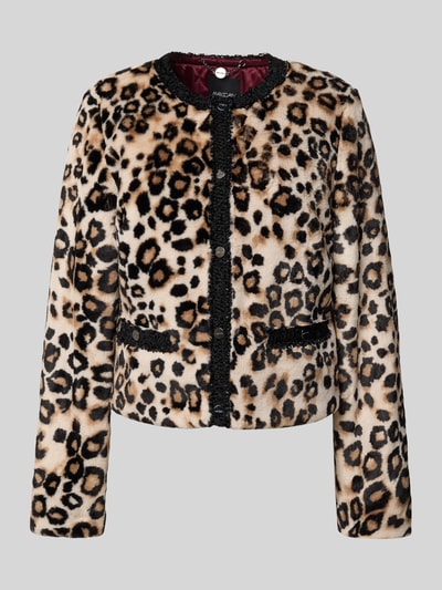 Marc Cain Jack van imitatiebont met ronde hals Camel - 2