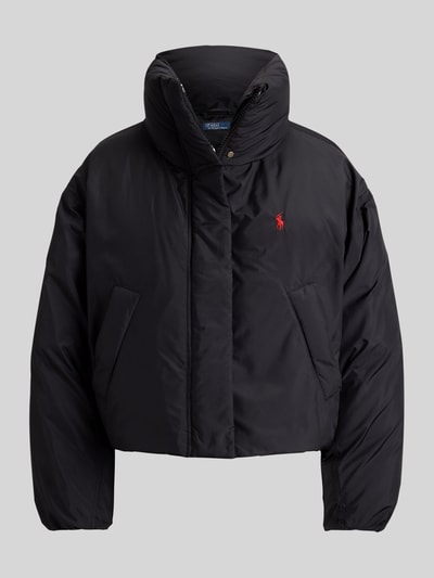 Polo Ralph Lauren boxy fit gewatteerd jack met gestikt logo Zwart - 2