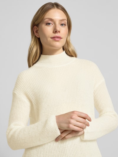 MM Comfort fit gebreide pullover met wol, model 'TENNA' Offwhite - 3