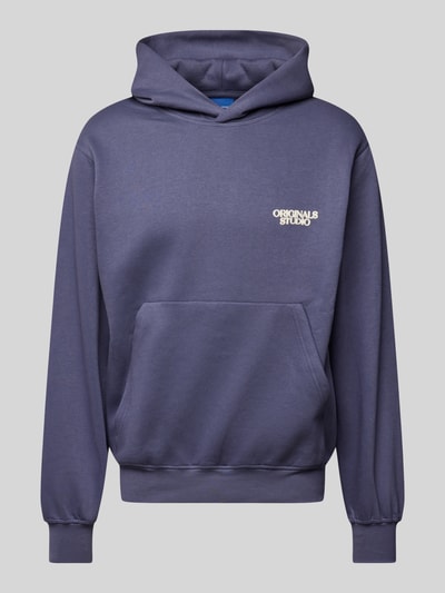 Jack & Jones Hoodie mit Label-Print Modell 'BROOKLYN' Blau 1