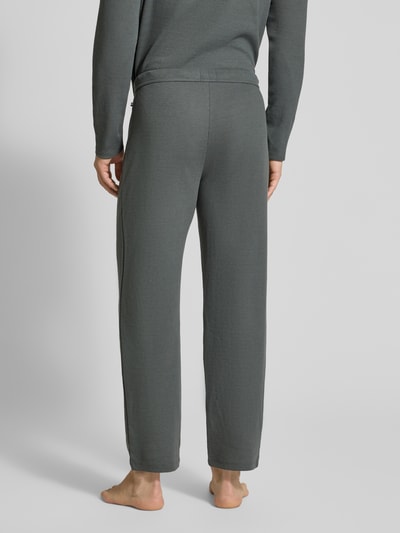 BOSS Regular fit sweatpants van katoenmix Rietgroen - 5