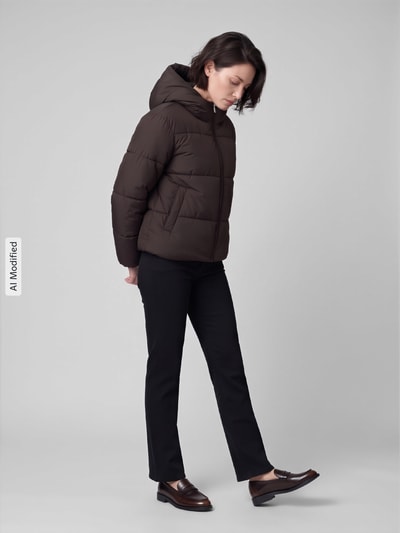 ONLY Steppjacke mit Kapuze Schoko 1