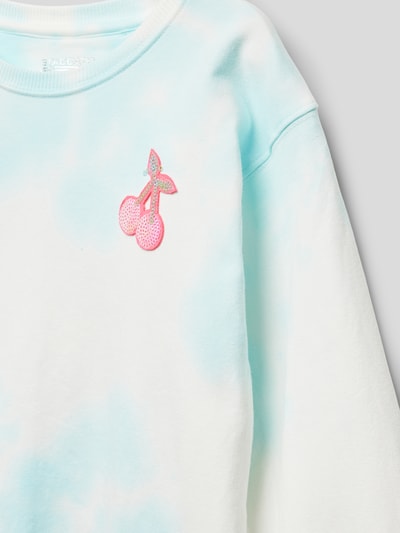 Staccato Sweatshirt mit Paillettenbesatz Blau 2