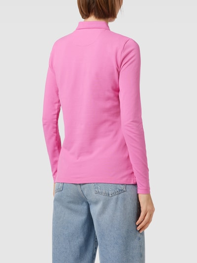 Montego Longsleeve mit Polokragen Pink 5