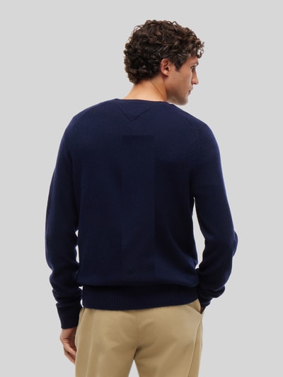 Tommy Hilfiger Regular Fit Pullover aus Lammwoll-Mix Marine 5