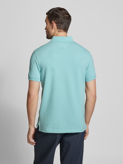 Tommy Hilfiger Regular Fit Poloshirt mit Label-Detail Helltuerkis 5