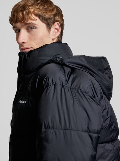 REVIEW Steppjacke mit Stehkragen Black 3