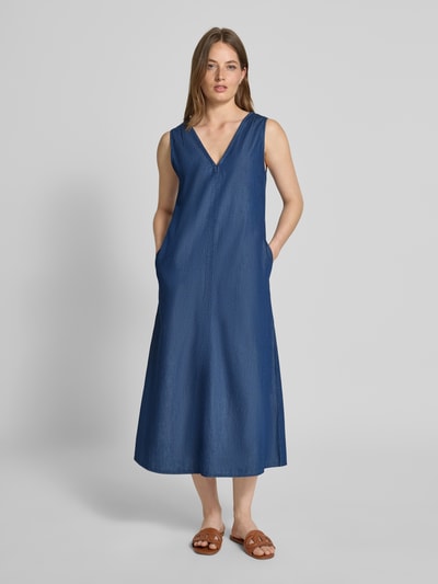 Marc O'Polo Ausgestelltes Jeanskleid aus Baumwoll-Lyocell-Mix Marine Melange 4