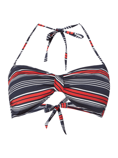 TOMMY HILFIGER Góra bikini z paskami z logo Granatowy 2