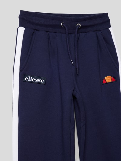 Ellesse Szorty z dzianiny dresowej z naszywkami z logo Granatowy 2