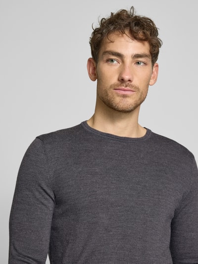 JOOP! Collection Pullover van merinowol, model 'Denny' Antraciet - 3