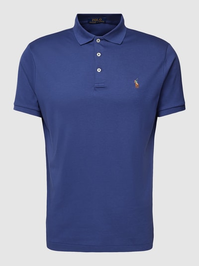 Polo Ralph Lauren Slim Fit Poloshirt mit Logo-Stitching Marine 2