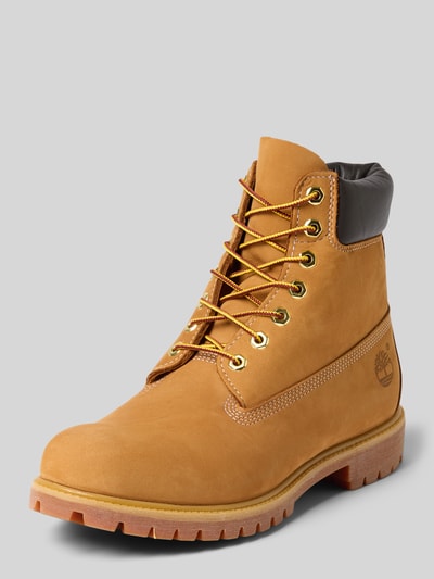 Timberland Schnürboots aus echtem Leder Sand 1