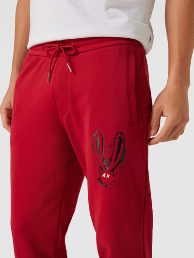Armani Exchange Sweatpants mit Label-Detail Rot 3