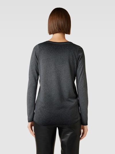 Smith and Soul Longsleeve mit Label-Applikation Dunkelgrau 5