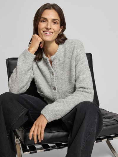 Rich & Royal Strickjacke mit Knopfleiste Mittelgrau 3