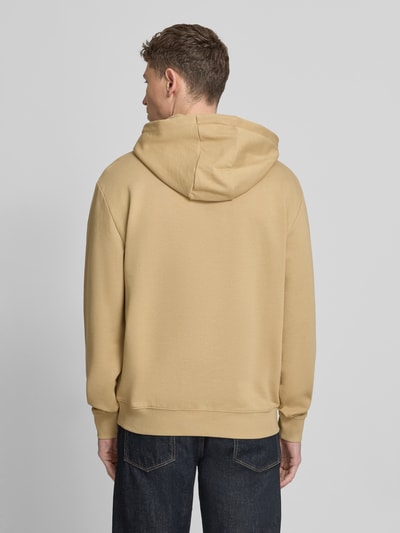HUGO relaxed fit hoodie van puur katoen model 'DAPO' Zand - 5