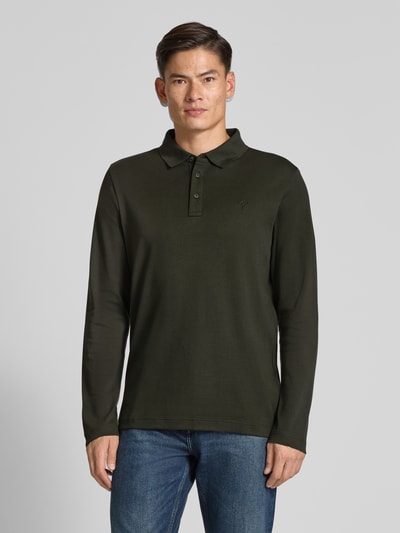 JOOP! Collection Koszulka polo o kroju regular fit z długimi rękawami model ‘Pero’ Ciemnozielony 4