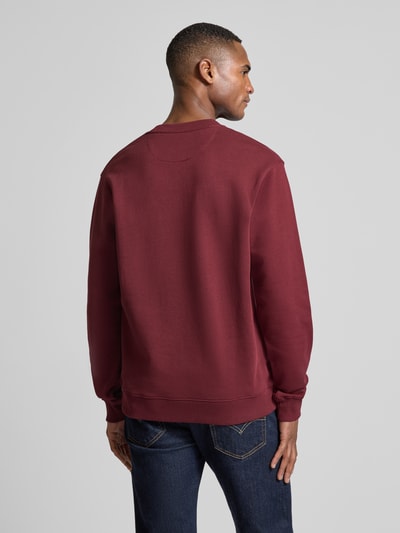 Scotch & Soda Sweatshirt mit Label-Badge Bordeaux 5