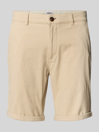 Jack & Jones Regular Fit Shorts mit Strukturmuster Modell 'FURY' Beige 2