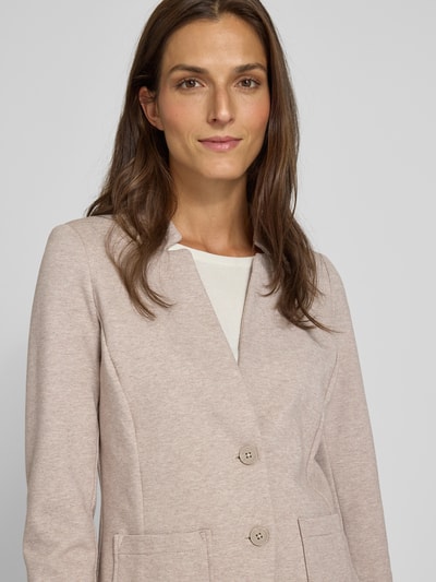 Tom Tailor Regular Fit Kurzblazer aus Baumwoll-Mix Taupe 3