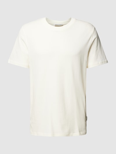 Armedangels T-shirt met labeldetail, model 'MAARKOS' Offwhite - 2