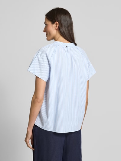 Rich & Royal Bluzka o kroju regular fit z kołnierzem z lamówką Niebieski 5