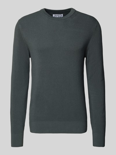 JAKE*S STUDIO MEN Gebreide pullover met ronde hals Donkergrijs - 2