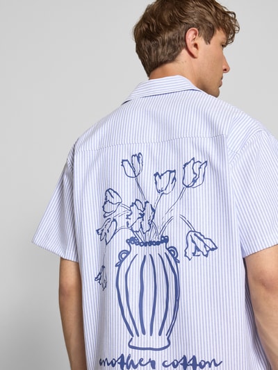 ANOTHER COTTON LAB Oversized Freizeithemd mit Brusttasche Hellblau 3