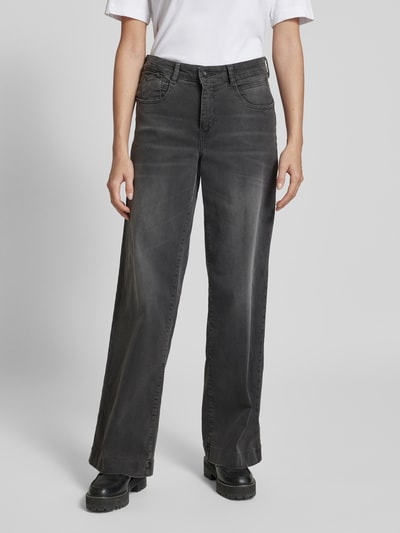 MAC Wide leg jeans in 5-pocketmodel Middengrijs - 4