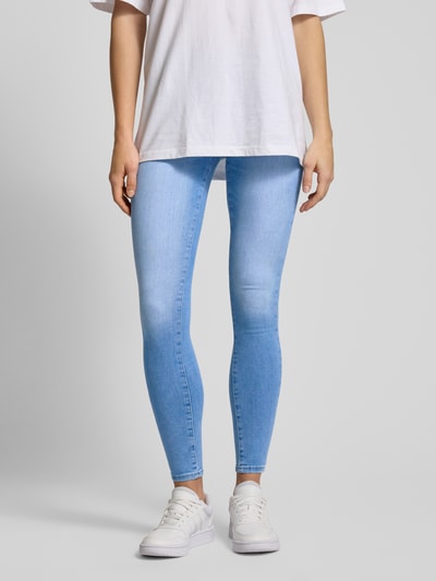 Only Skinny Fit Jeans aus Baumwoll-Mix Modell 'POWER' Jeansblau 4