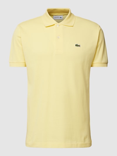 Lacoste Poloshirt met labelstitching Lichtgeel - 2