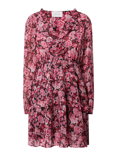 Neo Noir Kleid aus Chiffon Modell 'Viddi' Rosa 2