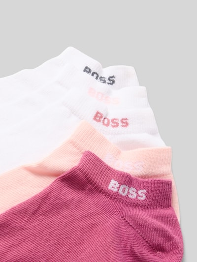 BOSS Sneakersokken van katoenmix in een set van 5 paar Lichtroze - 2