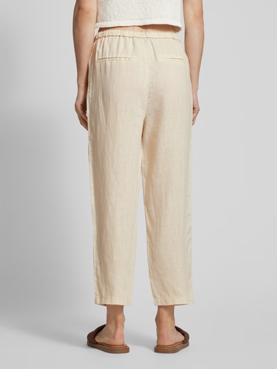 Mango Leinenhose aus reinem Leinen Beige 5