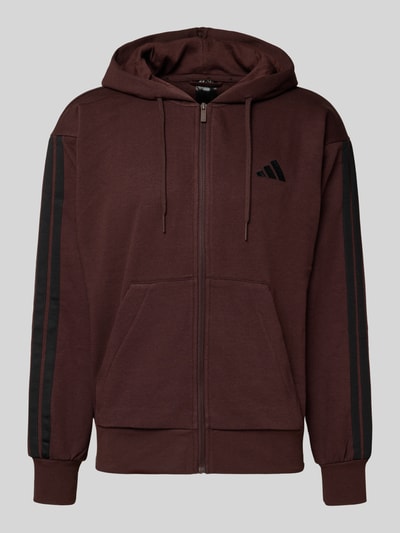 adidas Sportswear Sweatjacke mit Kapuze Dunkelbraun 2