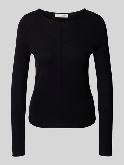 Christian Berg Woman Gebreide pullover van puur kasjmier Zwart - 2