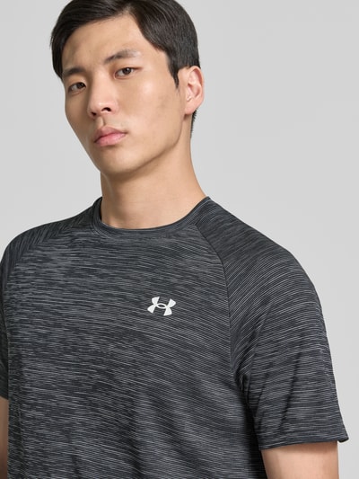 Under Armour T-Shirt mit Label-Print Modell 'Tech' BLACK 3