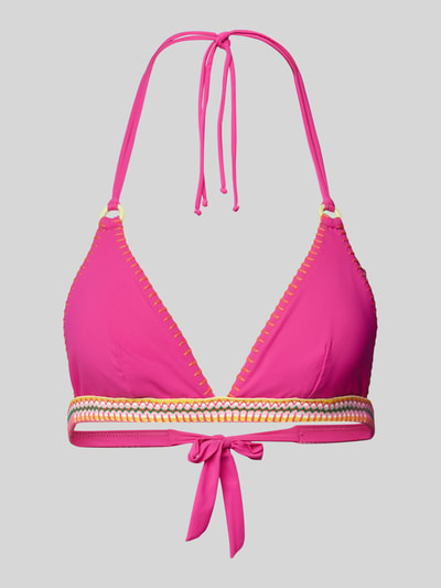 Banana Moon Bikini-Oberteil mit Schnürverschluss Modell 'WAKO' Fuchsia 1