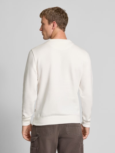 Blend Sweatshirt met ronde hals en logo Offwhite - 5