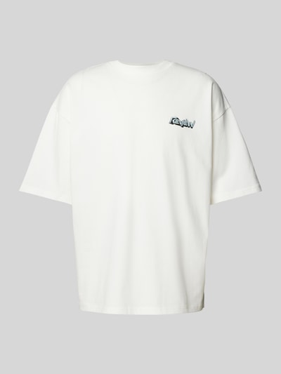 REVIEW T-shirt met labeldetail Offwhite - 2